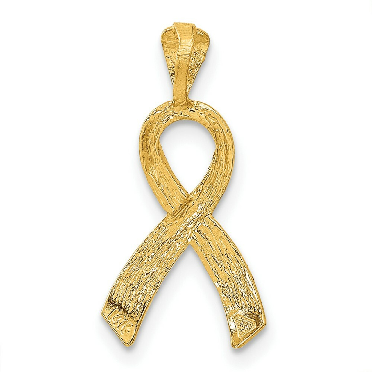 14K Yellow Gold Awareness Pendant - (A83-934)