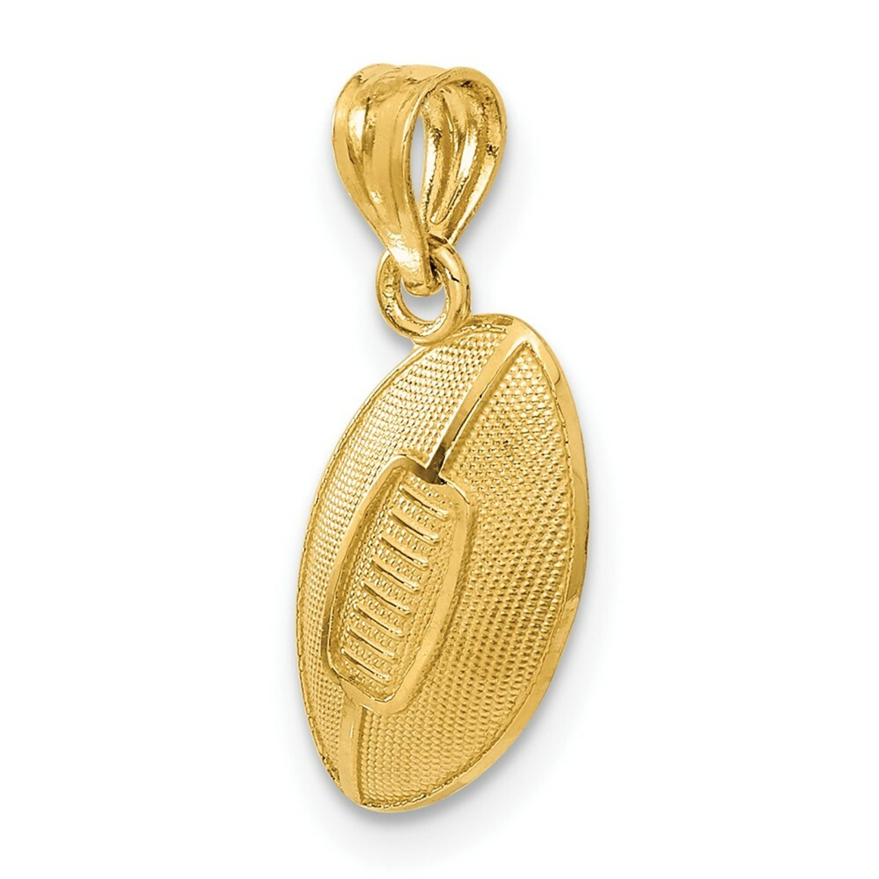 14K Yellow Gold Football Pendant - (A83-280)