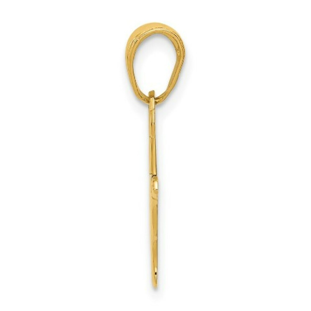 14K Yellow Gold I Love You Hand/ Sign Language Pendant - (A83-388)