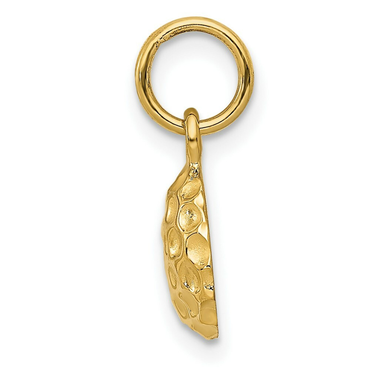14K Yellow Gold Golf Ball Charm - (A83-760)