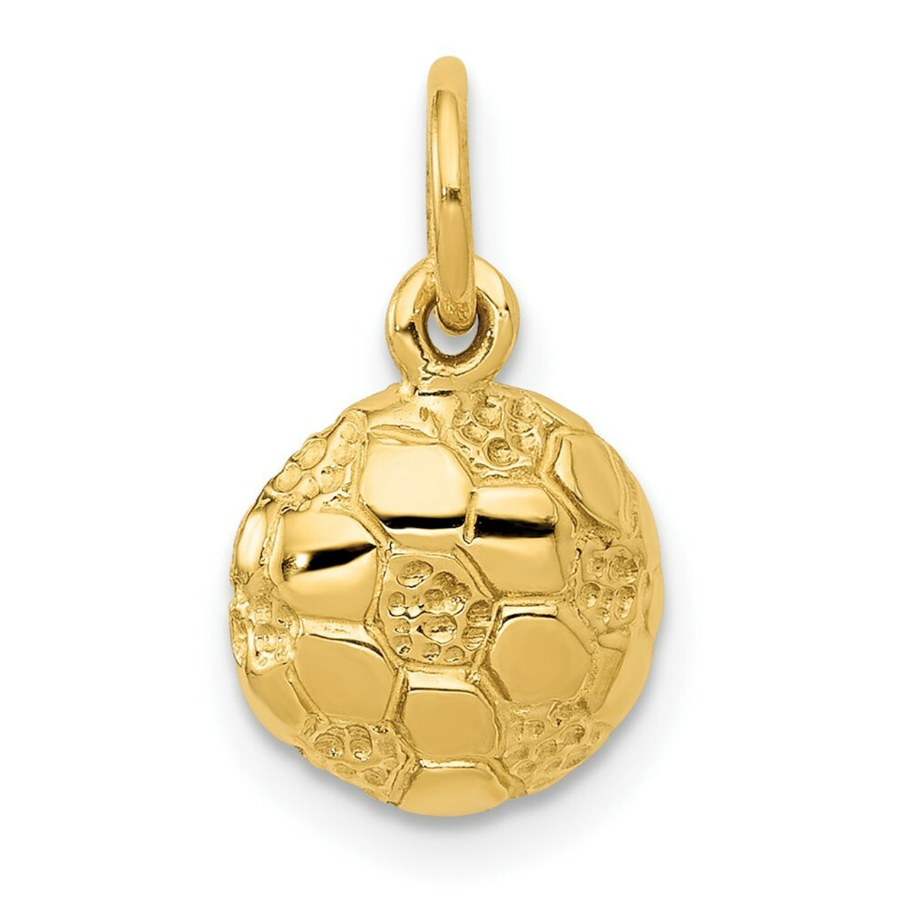 14K Yellow Gold Soccer Ball Charm - (A83-839)