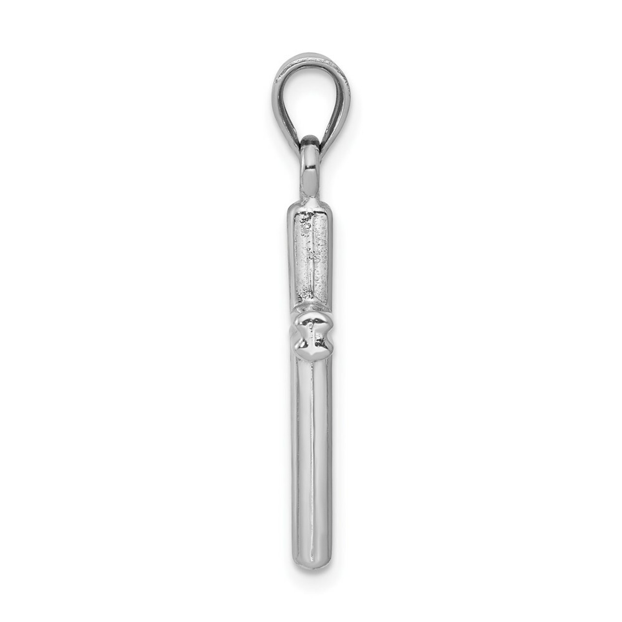 14K White Gold Cross Pendant 29mm length - (A84-234)