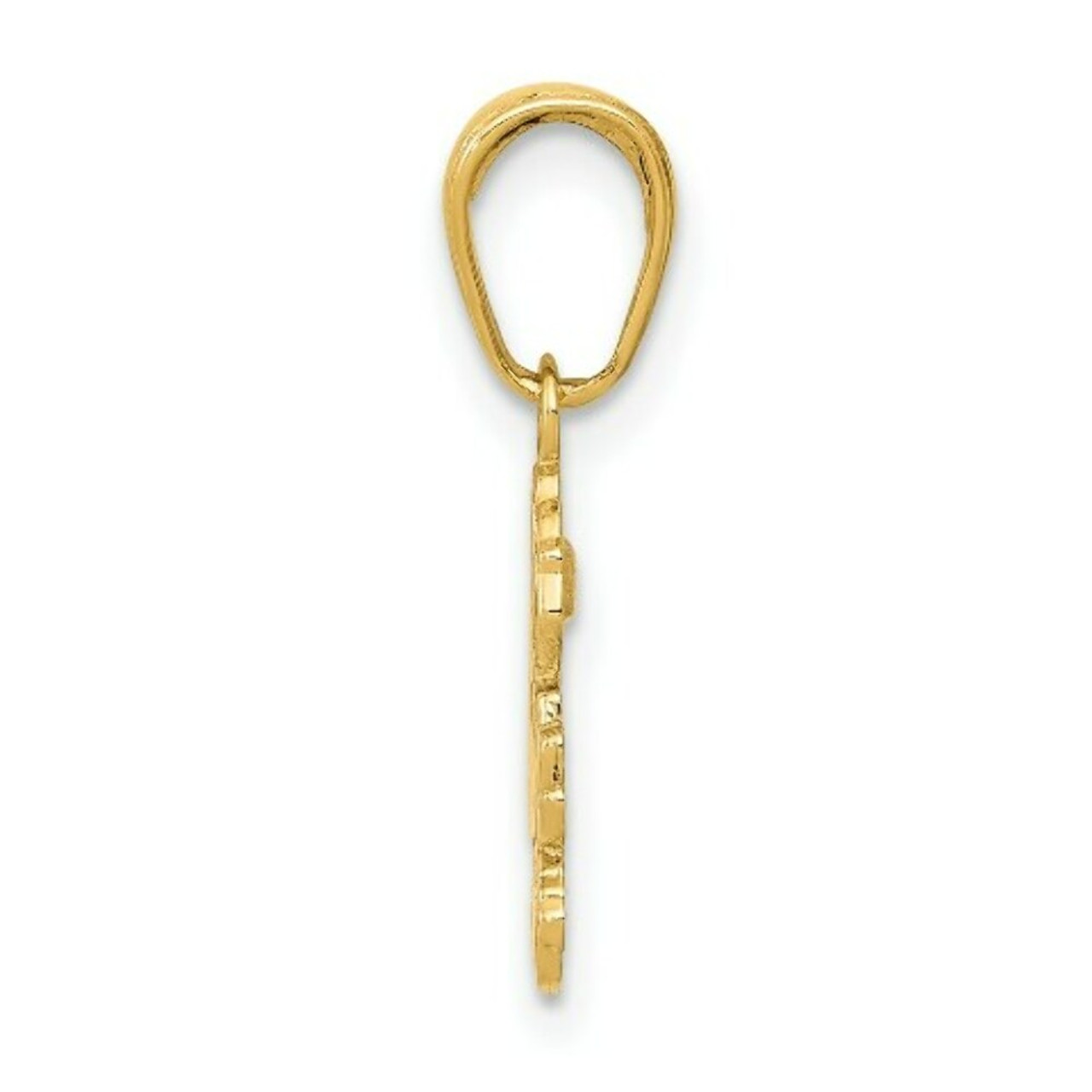 14K Yellow Gold Sister Rose Pendant - (A84-934)
