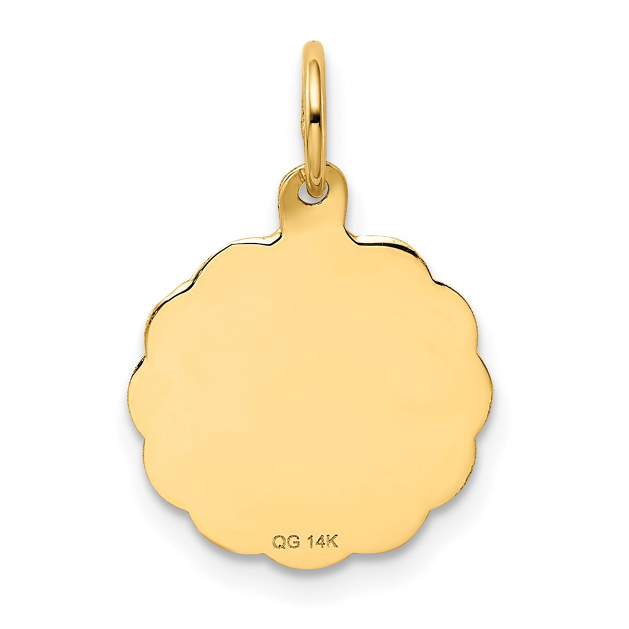14K Yellow Gold Wedding Bells Charm Pendant - (A98-564)