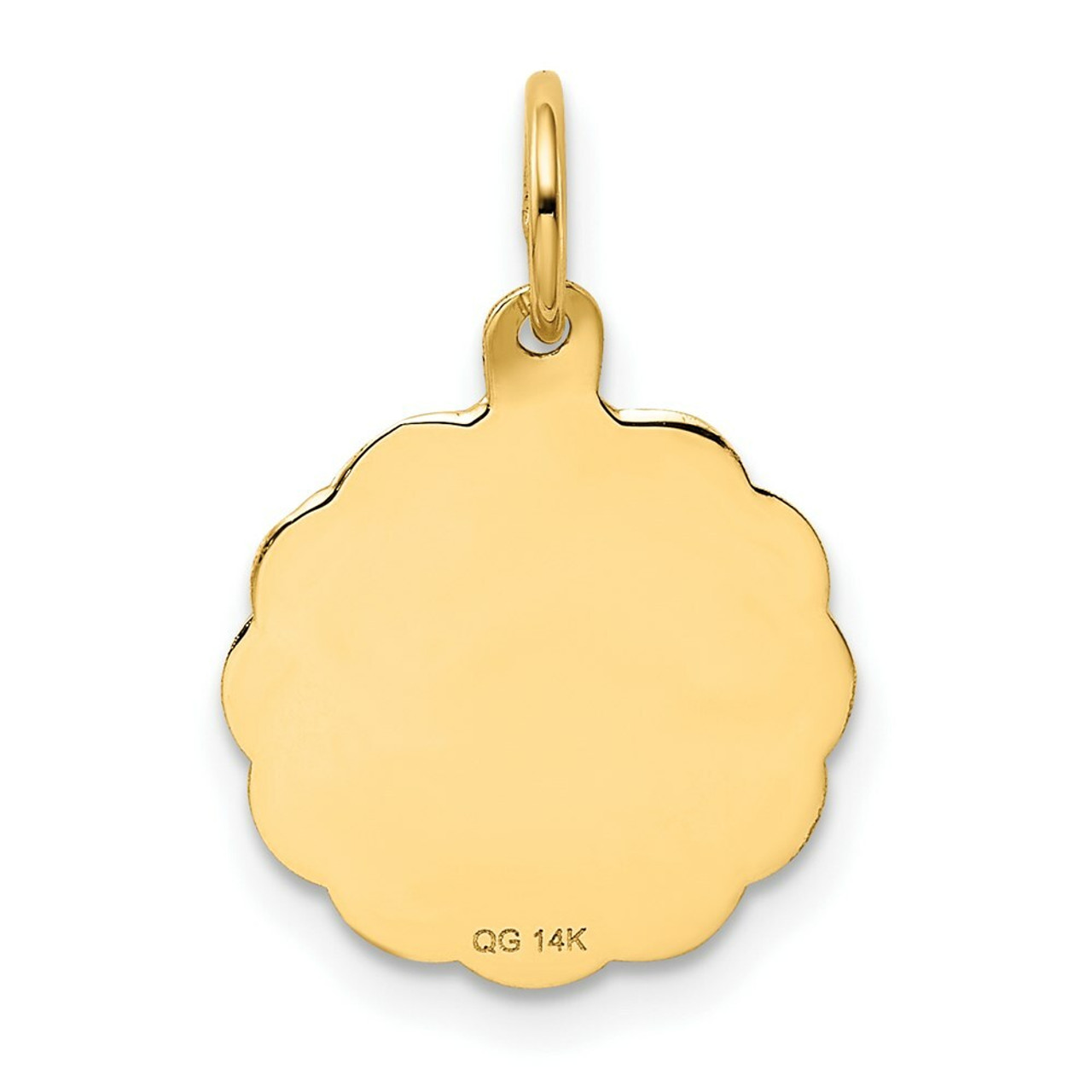 14K Yellow Gold Wedding Bells Charm Pendant - (A98-564)