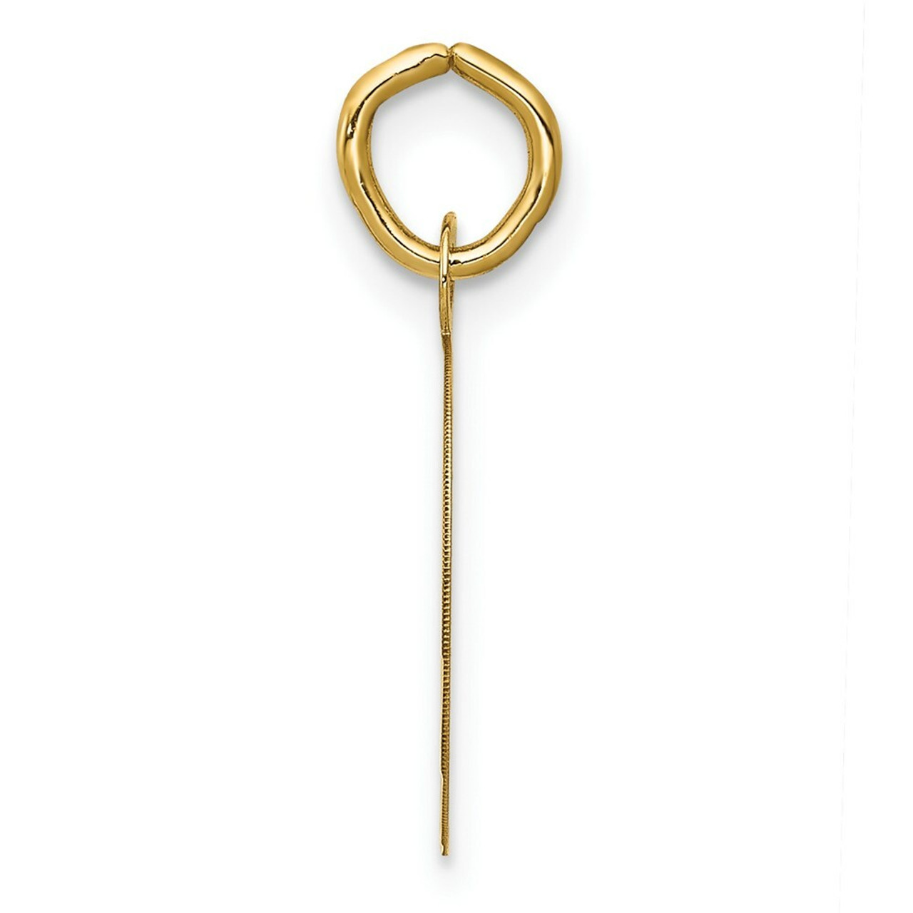 14K Yellow Gold Graduation Cap Charm Pendant - (A98-637)