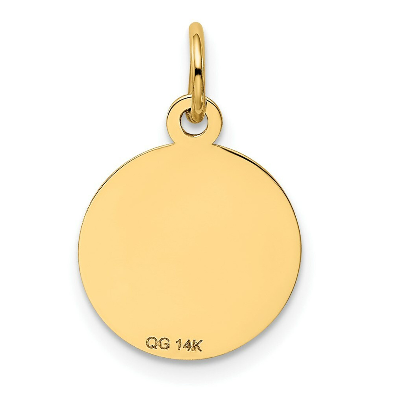 14K Yellow Gold Graduation Cap Charm Pendant - (A98-637)