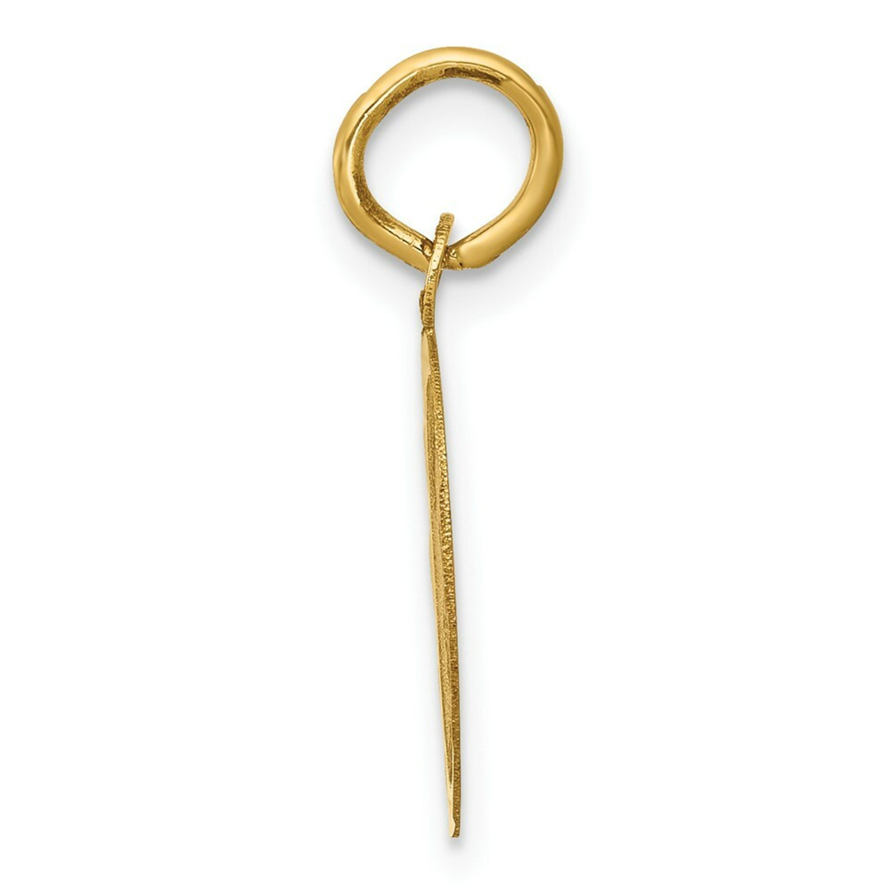 14K Yellow Gold Graduation Day Charm Pendant - (A98-667)