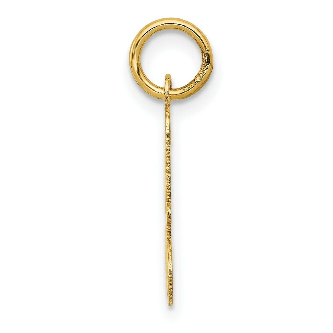 14K Yellow Gold Initial Letter A Charm Pendant - (B11-910)
