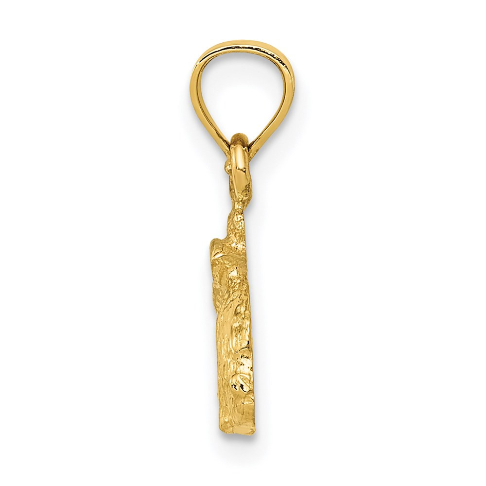 14K Yellow Gold Polished Rabbit Pendant - (A86-223) - Roy Rose Jewelry
