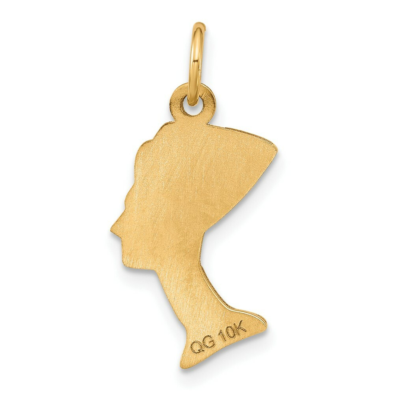 10K Yellow Gold Egyptian Head Charm - (A86-700)