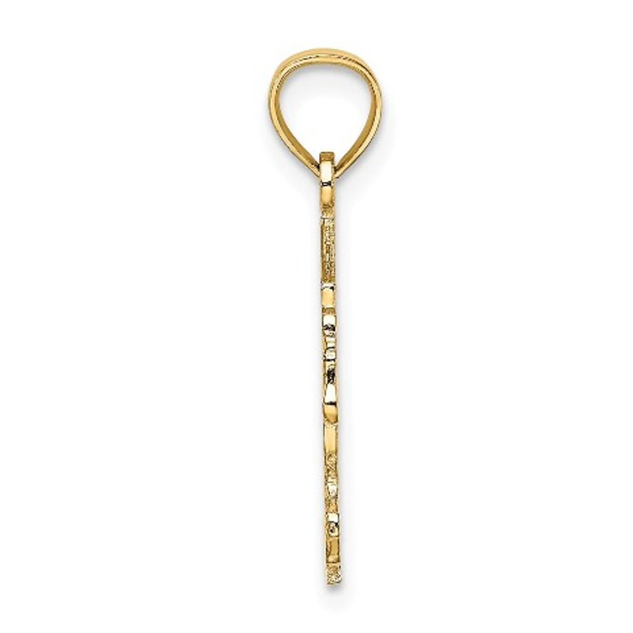 14K Yellow Gold Carousel Horse Charm Pendant - (A90-767)