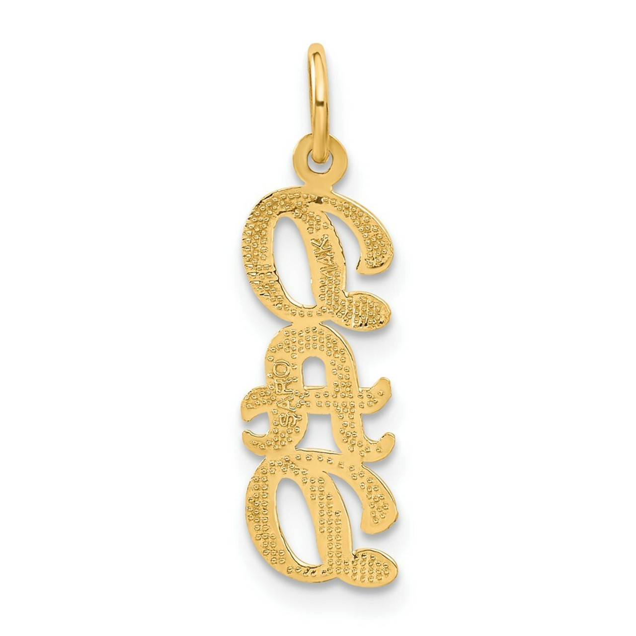 14K Yellow Gold Dad Charm - (A82-831)