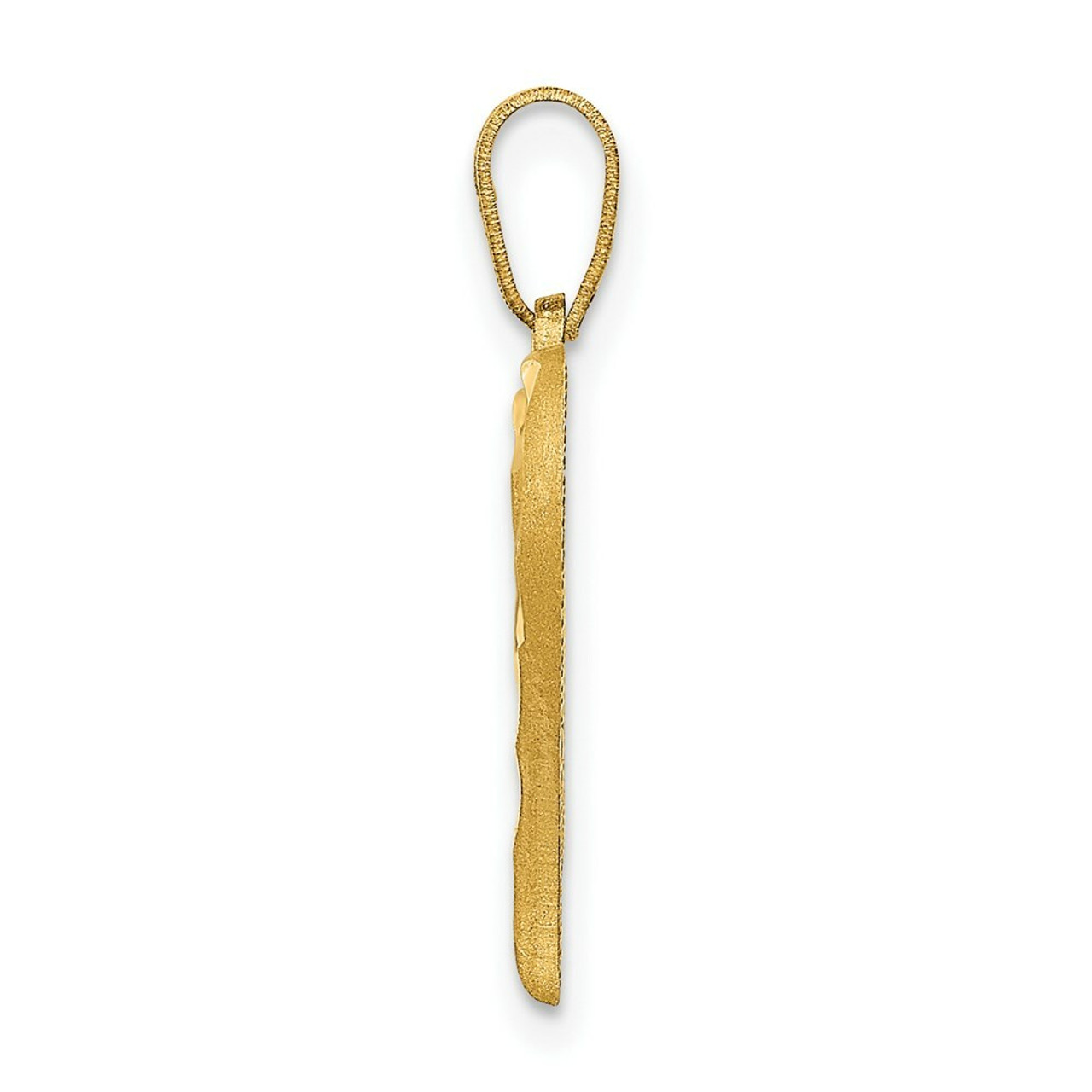 14K Yellow Gold Heart Charm 15mm Diameter - (A83-378)