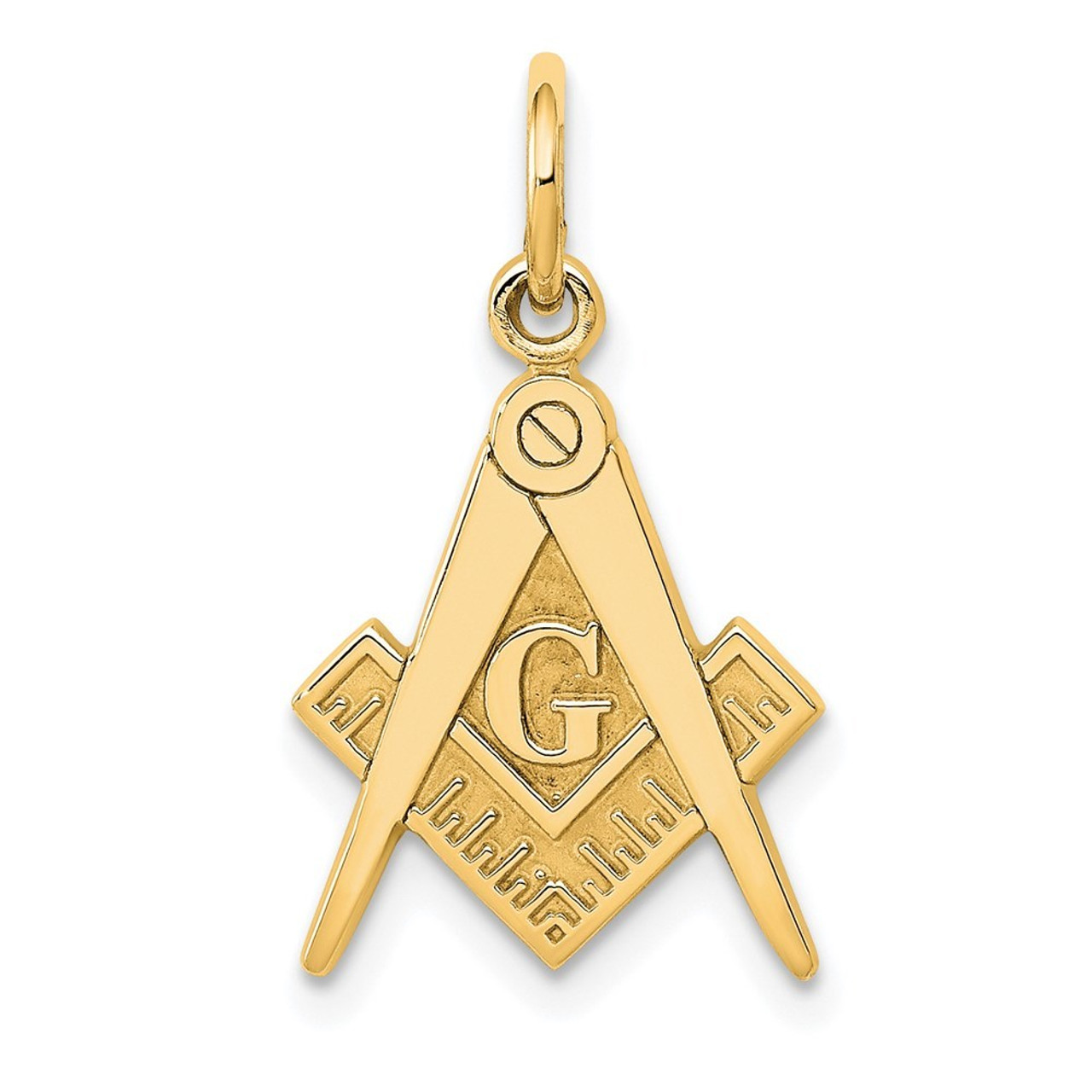 14K Yellow Gold Masonic Charm - (A83-550)