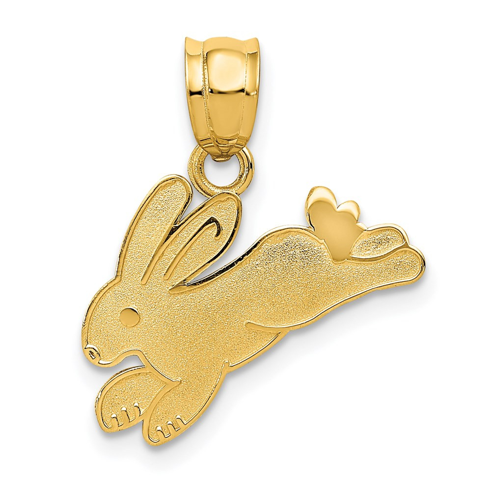 14K Yellow Gold Rabbit Charm - (A84-271) - Roy Rose Jewelry