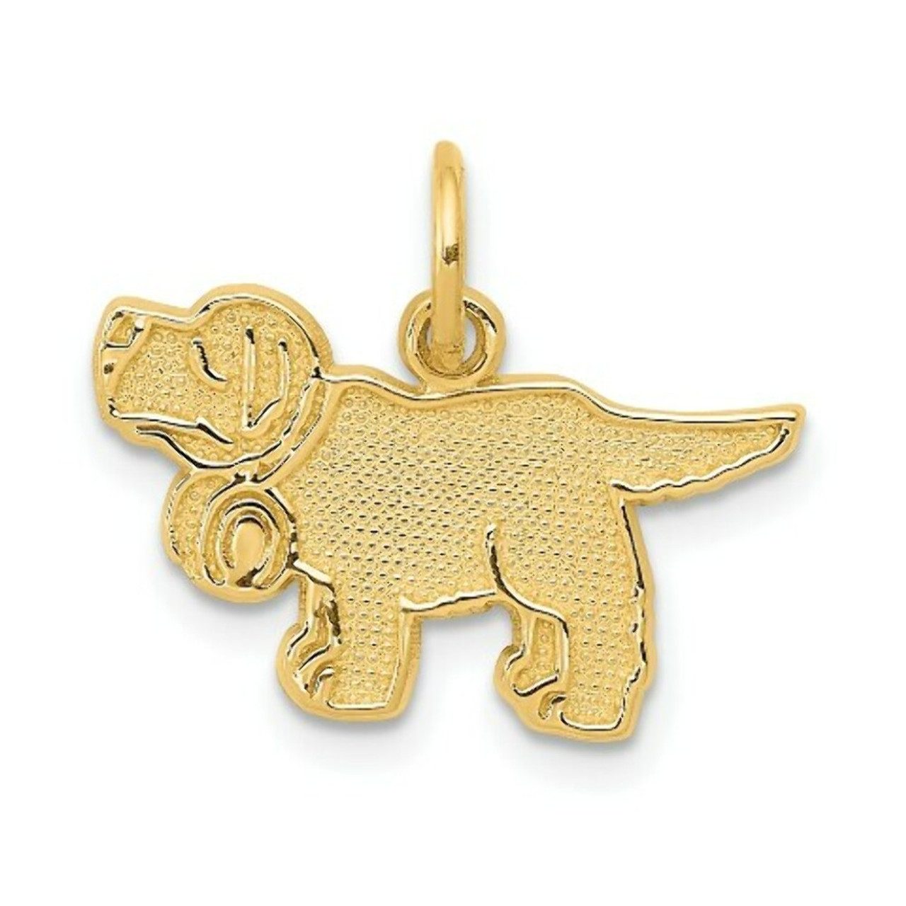14K Yellow Gold Saint Bernard Charm - (A84-970)