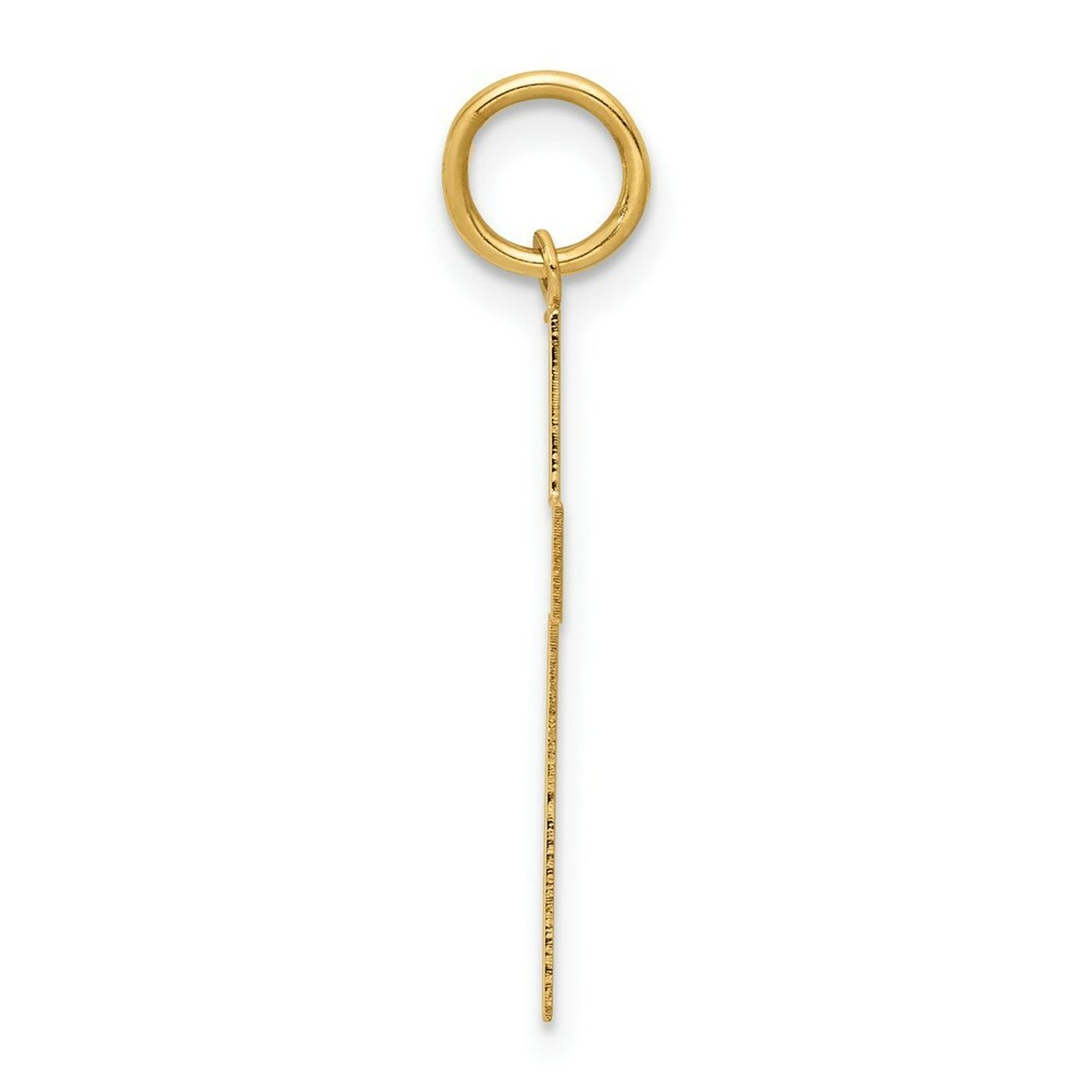 14K Yellow Gold Polished Cross Pendant 32mm length - (A98-266)