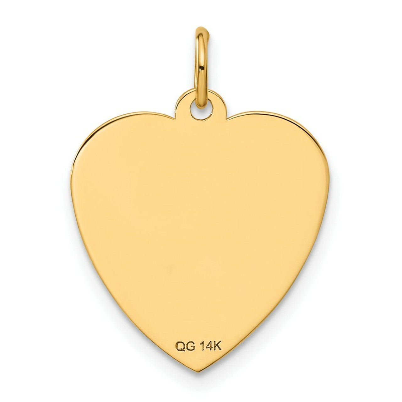 14K Yellow Gold Happy Birthday Heart Disc Charm - (A82-520)