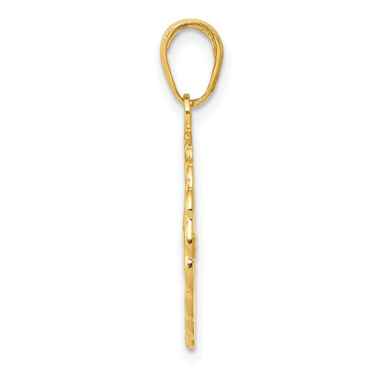 14K Yellow Gold Swimming Charm - (A85-373)