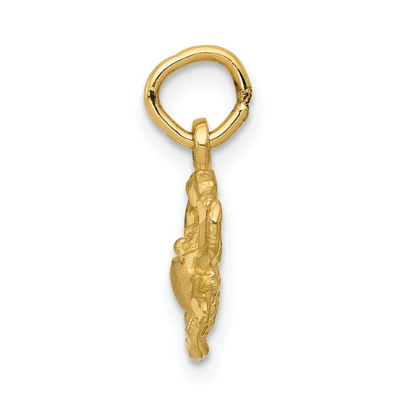 14K Yellow Gold Cancer Zodiac Charm - (A86-816)