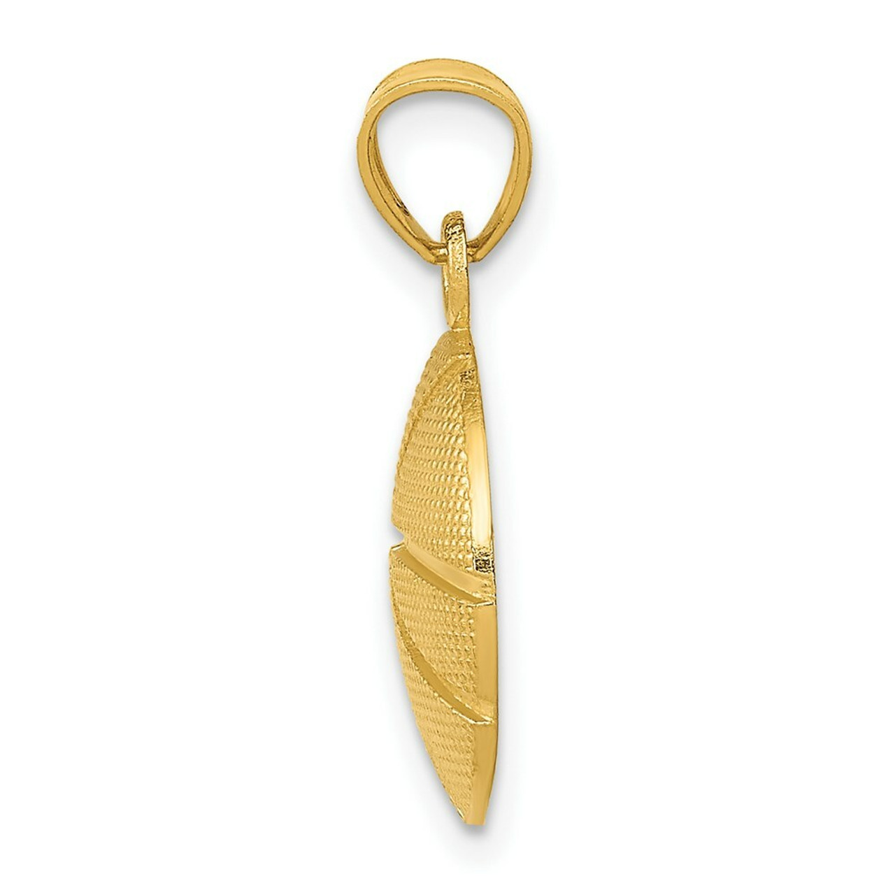 14K Yellow Gold Basketball Pendant - (A86-818)