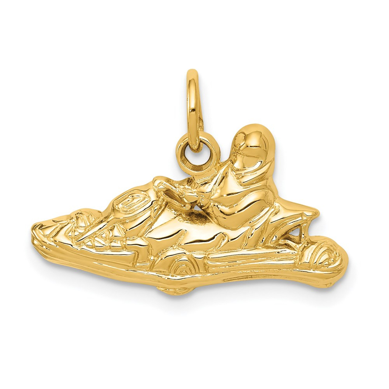 14K Yellow Gold Go-Kart Charm - (A86-959)