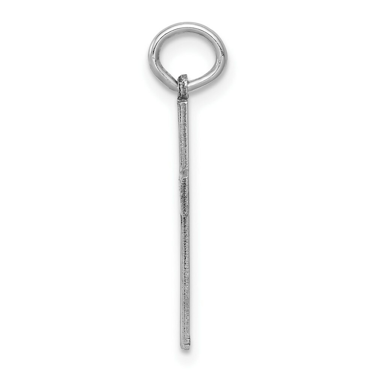 14K White Gold Laser Designed Cross Pendant 22mm length - (A97-712)