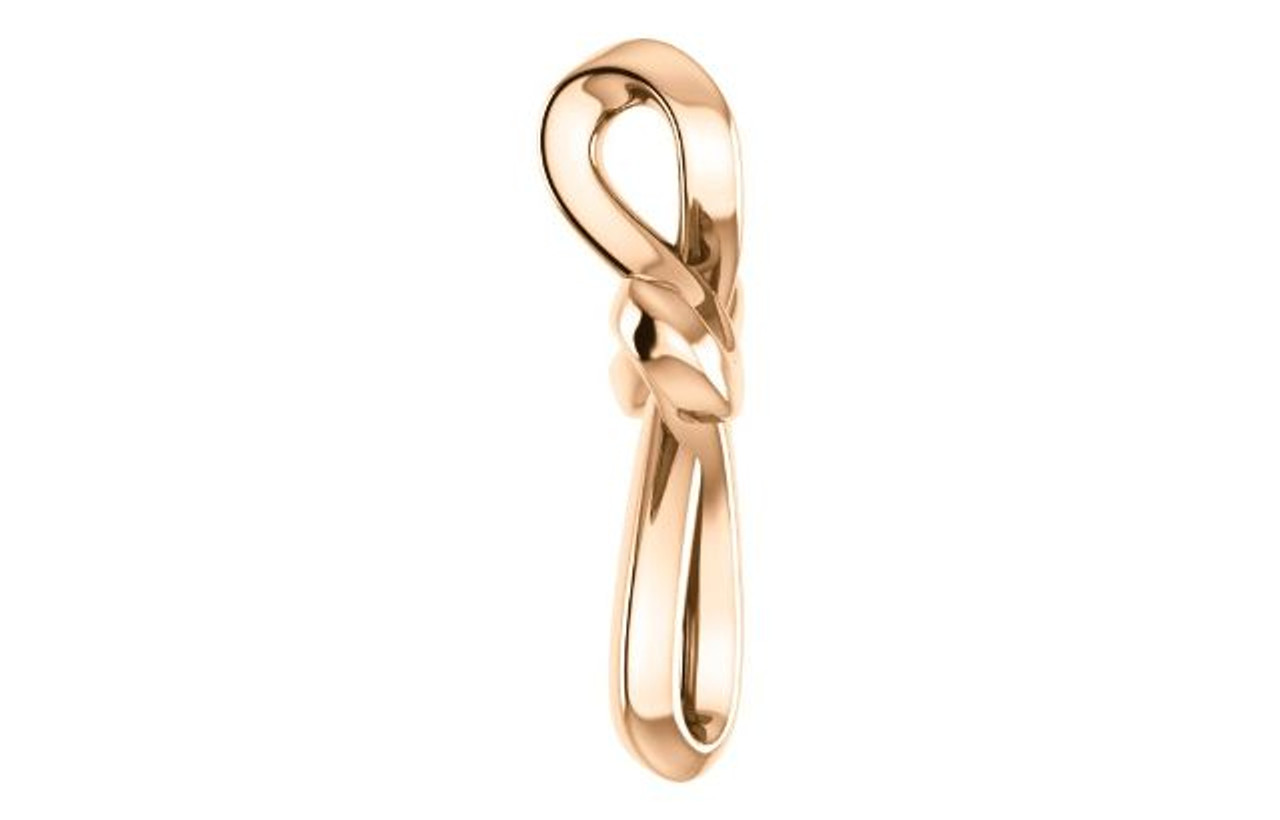 14K Rose Gold 13.35x10.42mm Youth Cross Pendant - (B14-920)