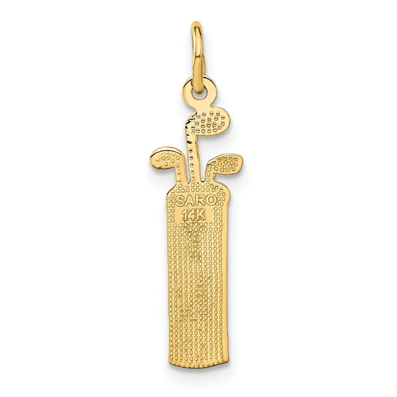 14K Yellow Gold Golf Bag Charm - (A83-920)