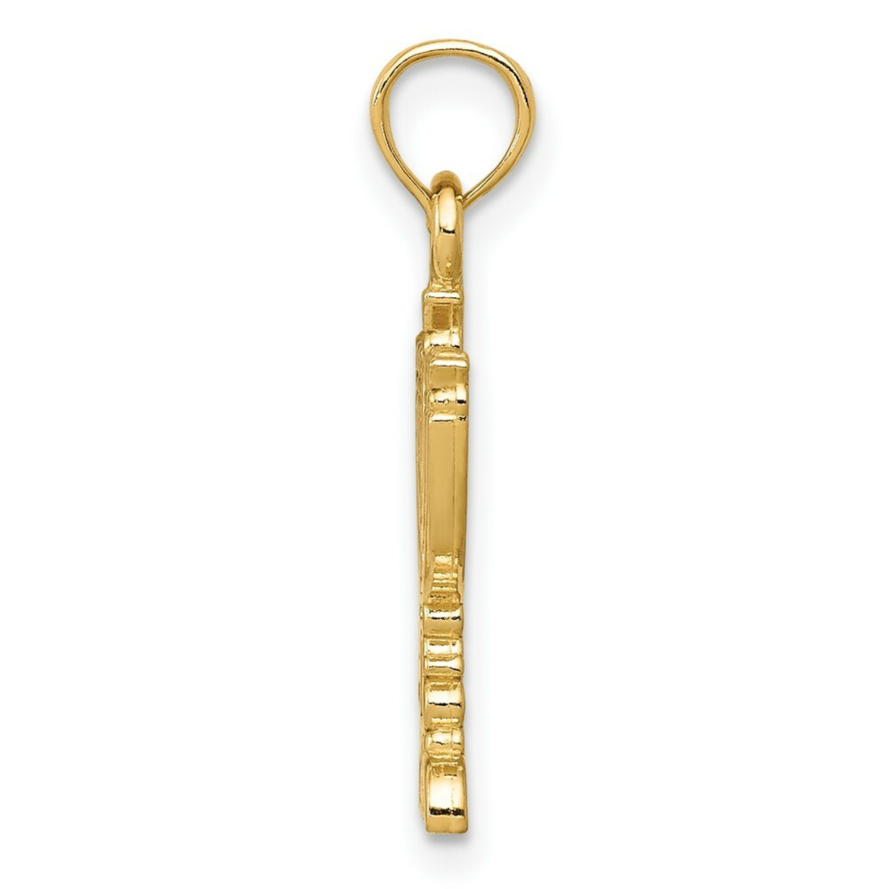 14K Yellow Gold Menorah Pendant - (A84-525)