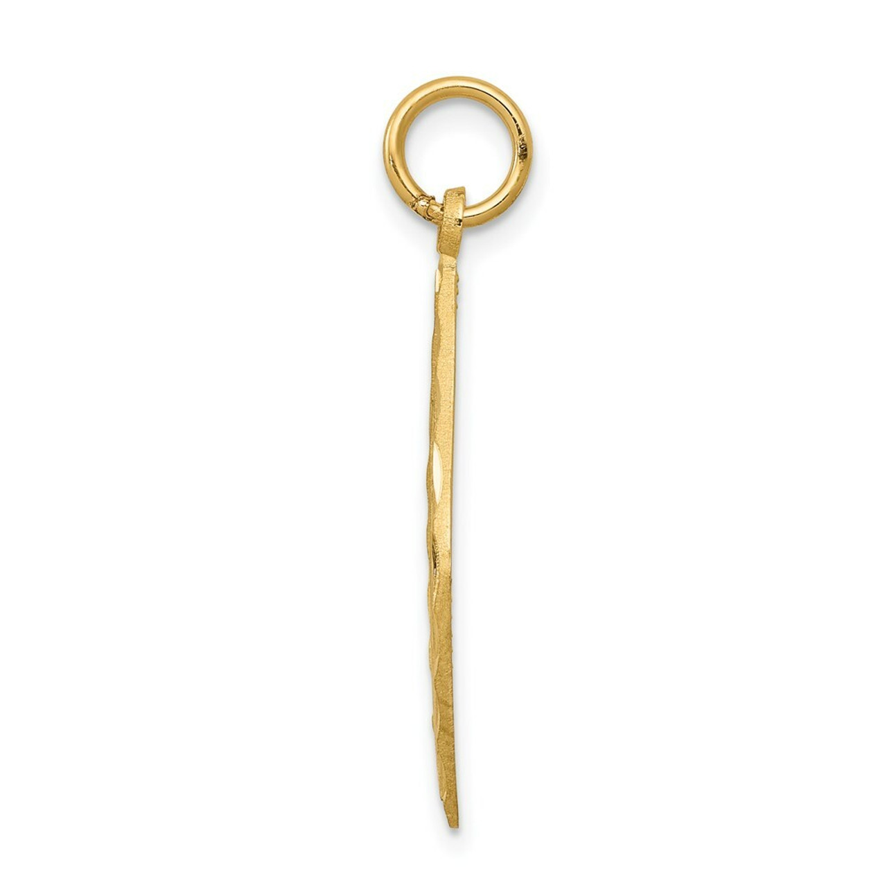 14K Yellow Gold Blessed Mary Charm - (A86-733)