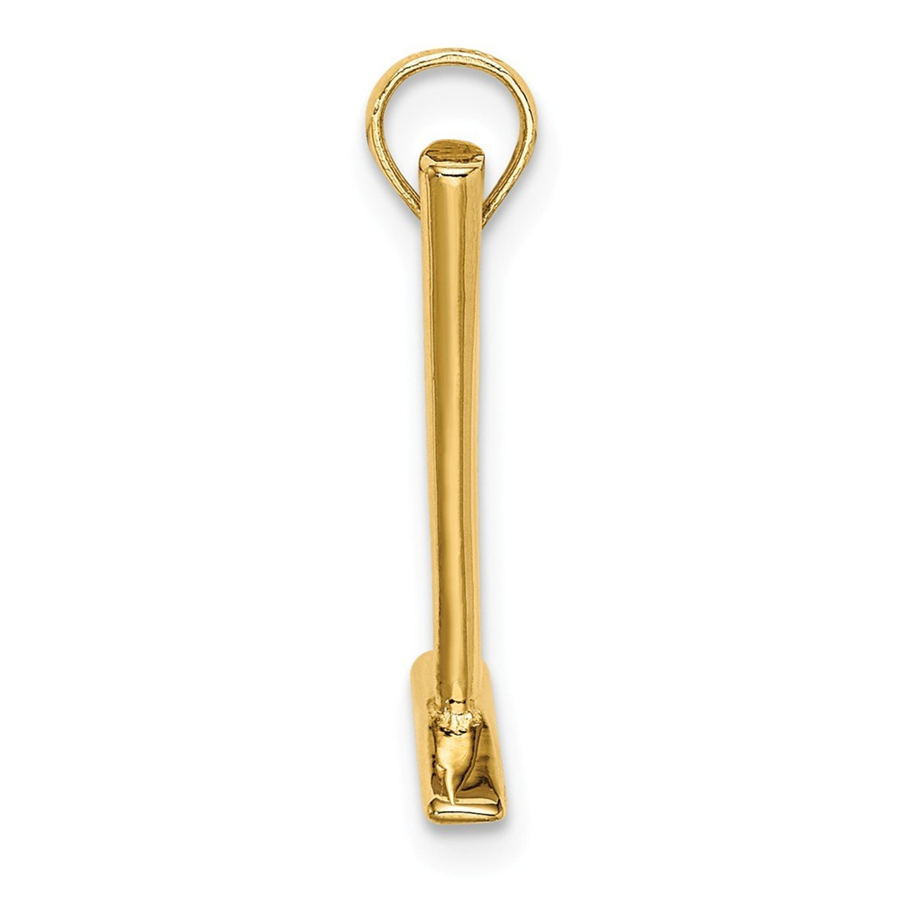 14K Yellow Gold 3-D Hammer Charm Pendant - (A91-871)
