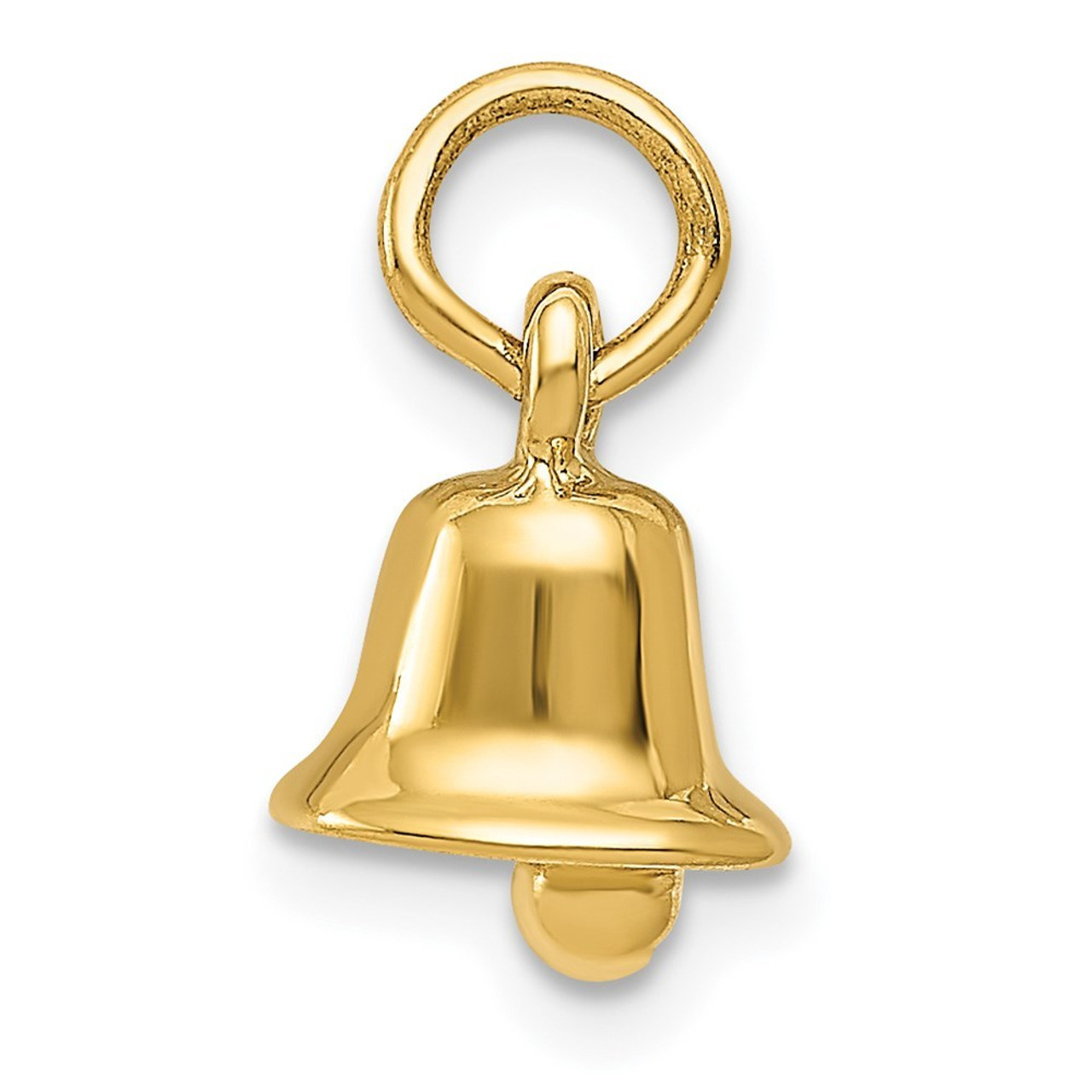 14K Yellow Gold Wedding Bell Charm - (A82-475)