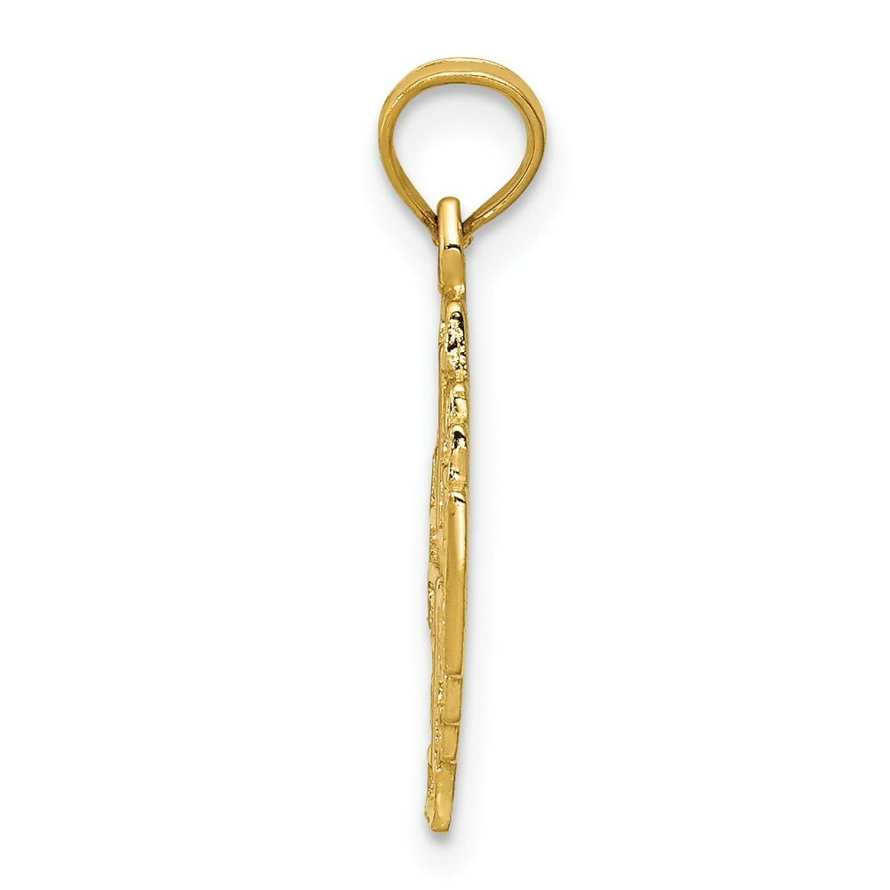 14K Yellow Gold Jerusalem Cross Pendant - (A83-677)