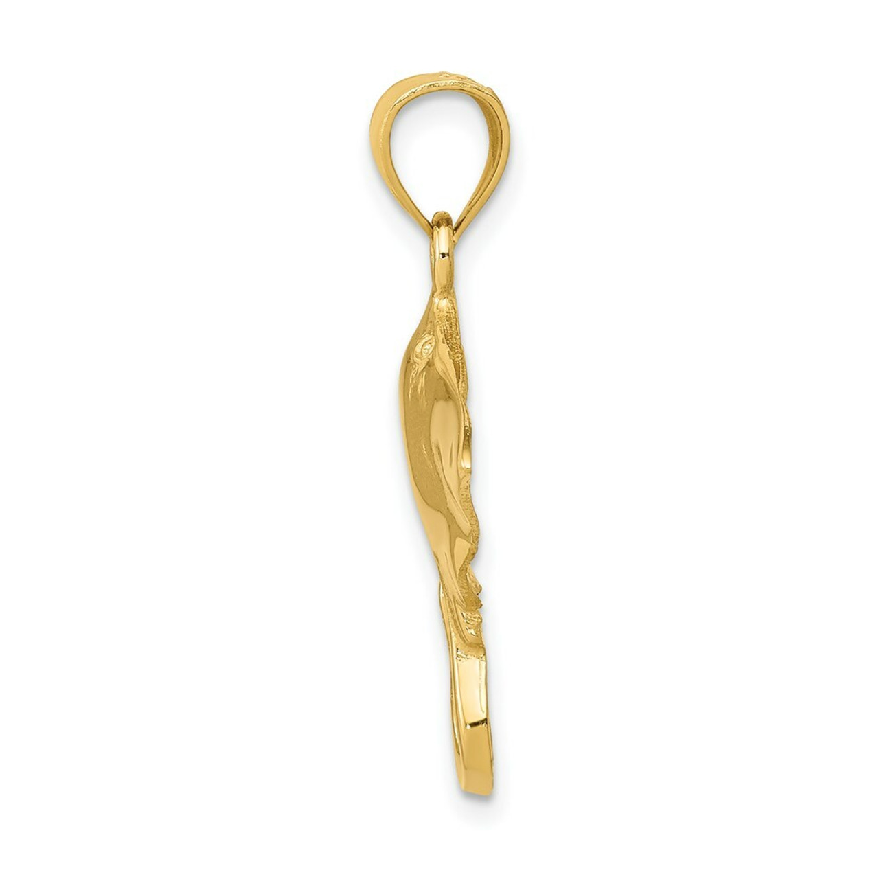 14K Yellow Gold Stingray Pendant - (A84-456)