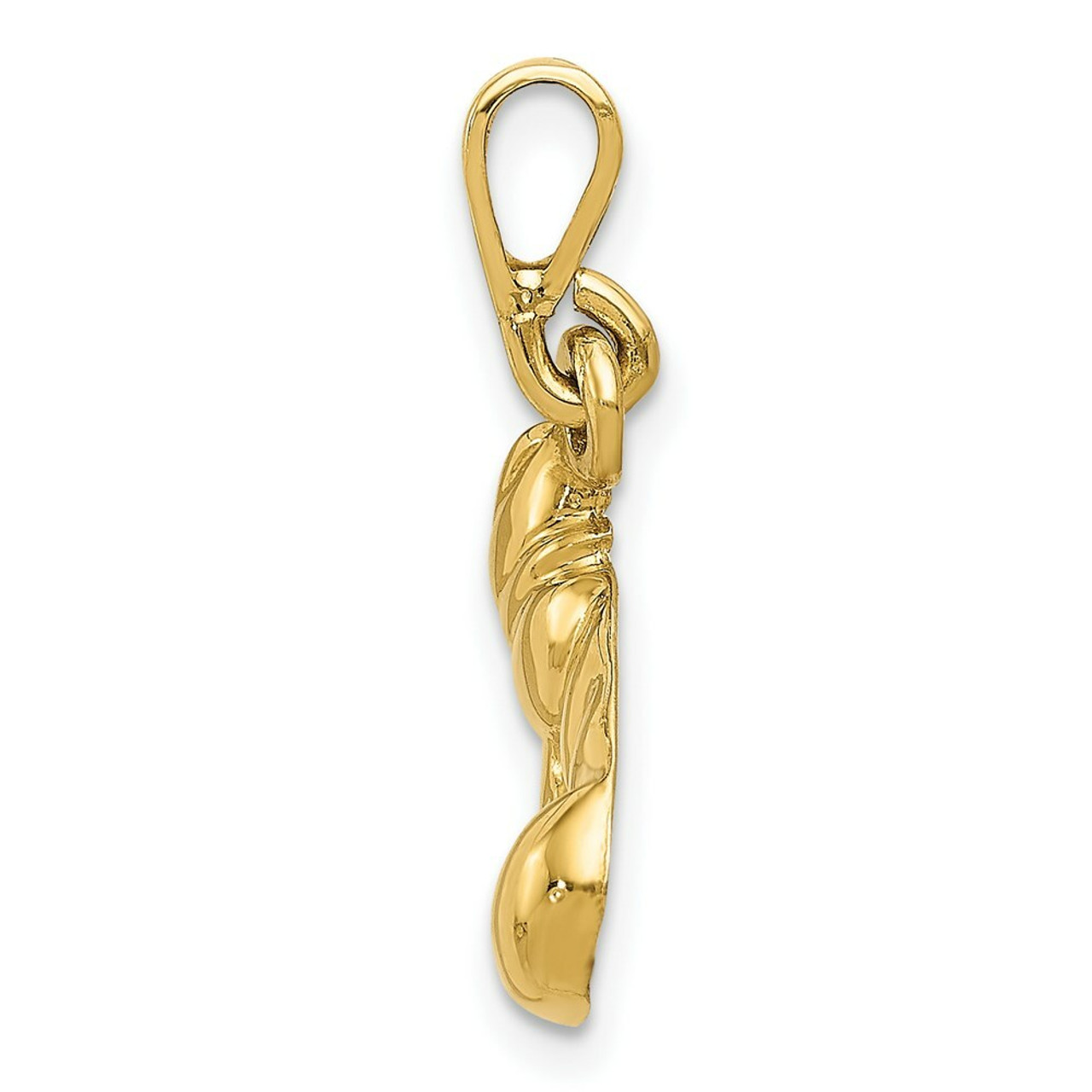 14K Yellow Gold Boxing Glove Pendant - (A84-811) 14K Yellow Gold Boxing Glove Pendant - (A84-811)