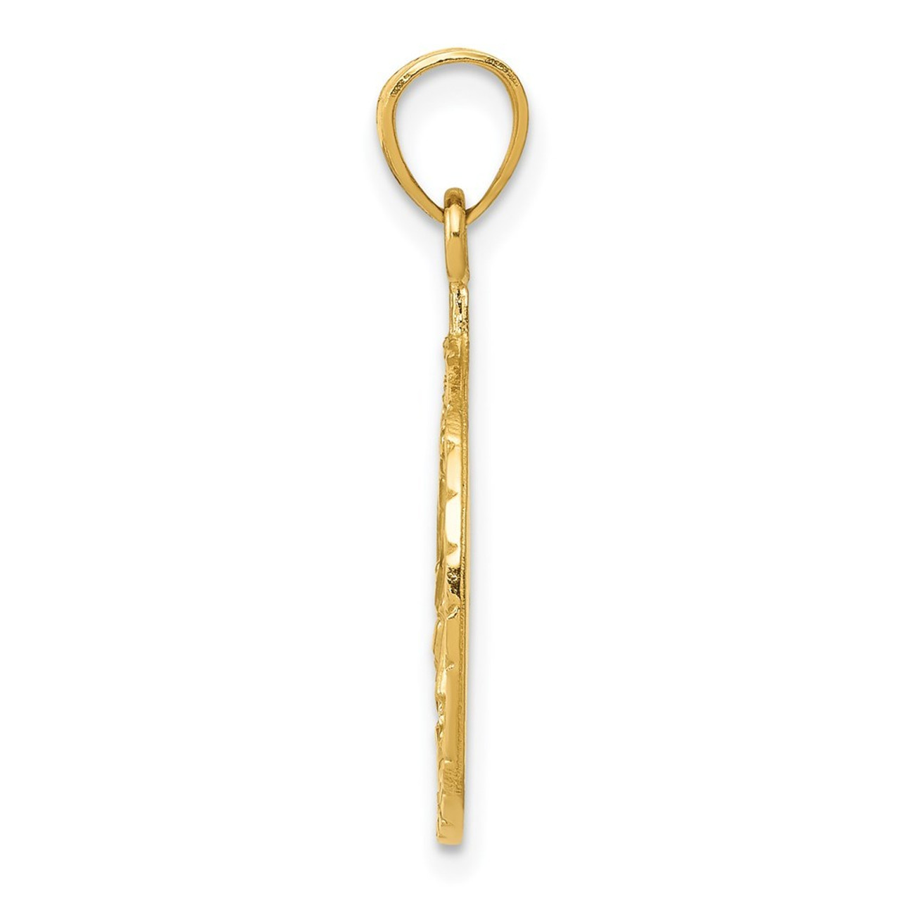 14k Yellow Gold Masonic Symbol In Wreath Pendant - (A85-830)