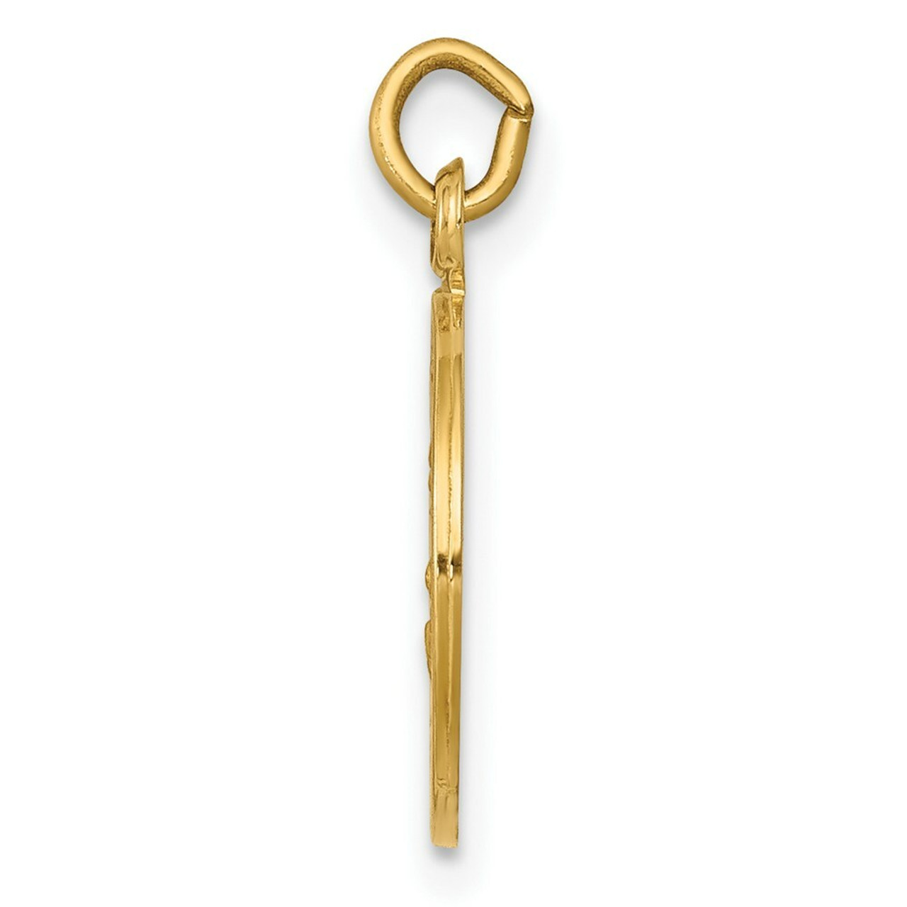14K Yellow Gold Saint Joseph Medal Charm 11mm width - (A98-552)