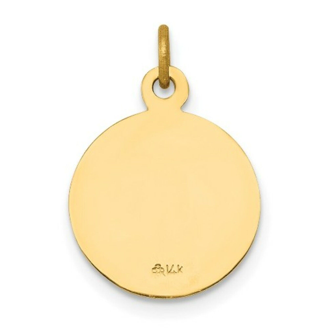 14K Yellow Gold Saint Joseph Medal Charm 11mm width - (A98-552)
