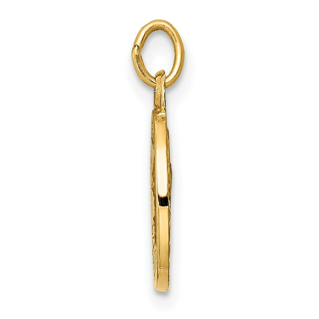 14K Yellow Gold Matka Boska Medal Charm - (B11-349)