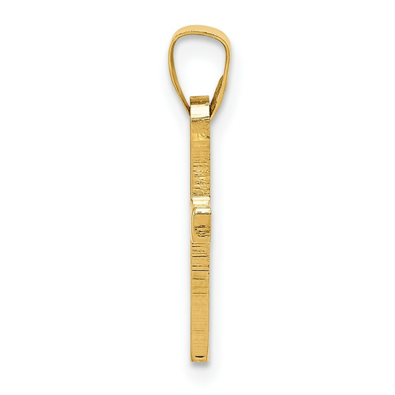 14K Yellow Gold Cross Pendant 21mm length - (B11-380)