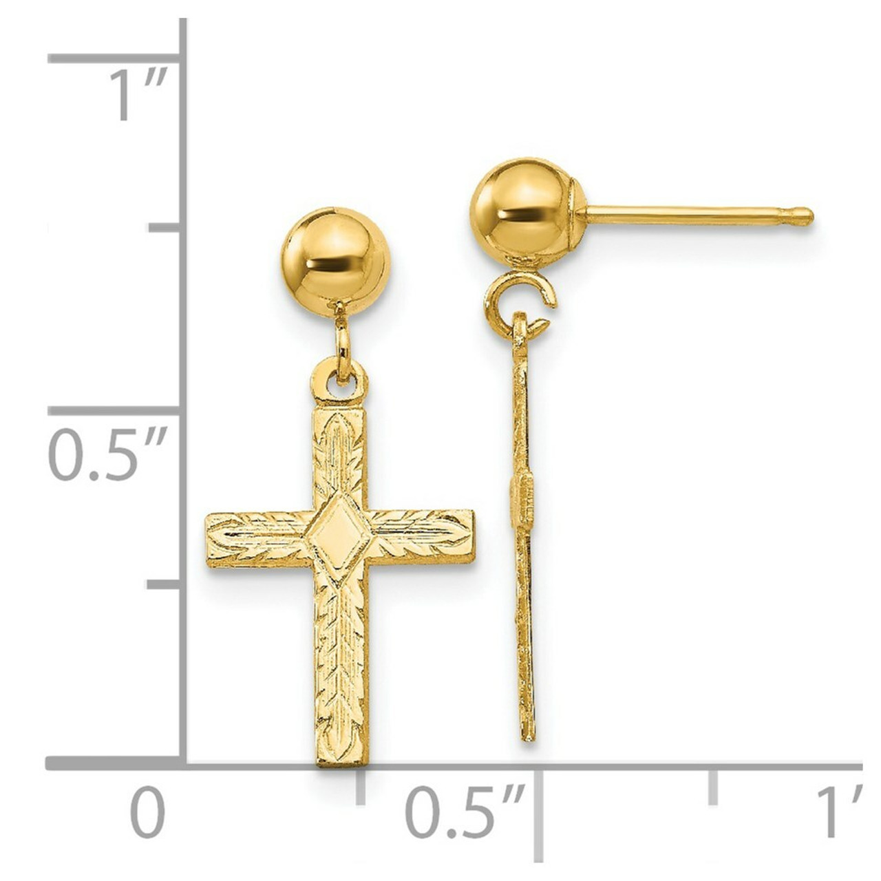 ピアス [LLOYD] Cross 14K GOLD Earrings Amazon.com: Warshion Gold Cross Earrings for Women 14K Gold
