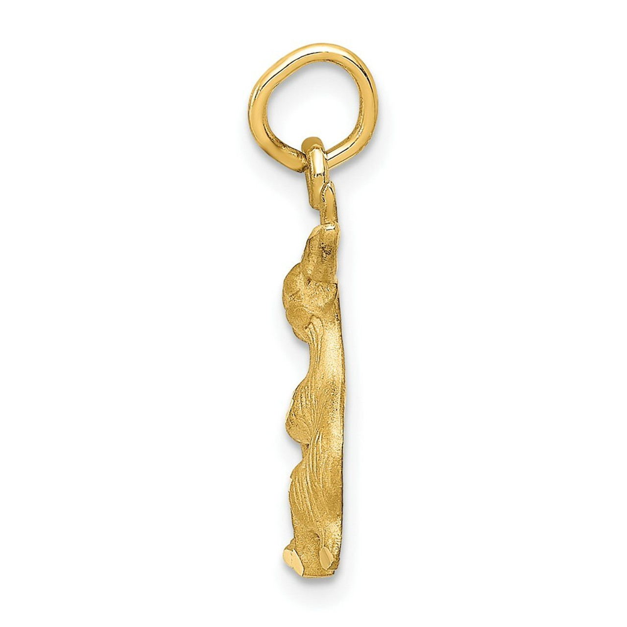 14K Yellow Gold Jack Rabbit Charm - (A82-885)