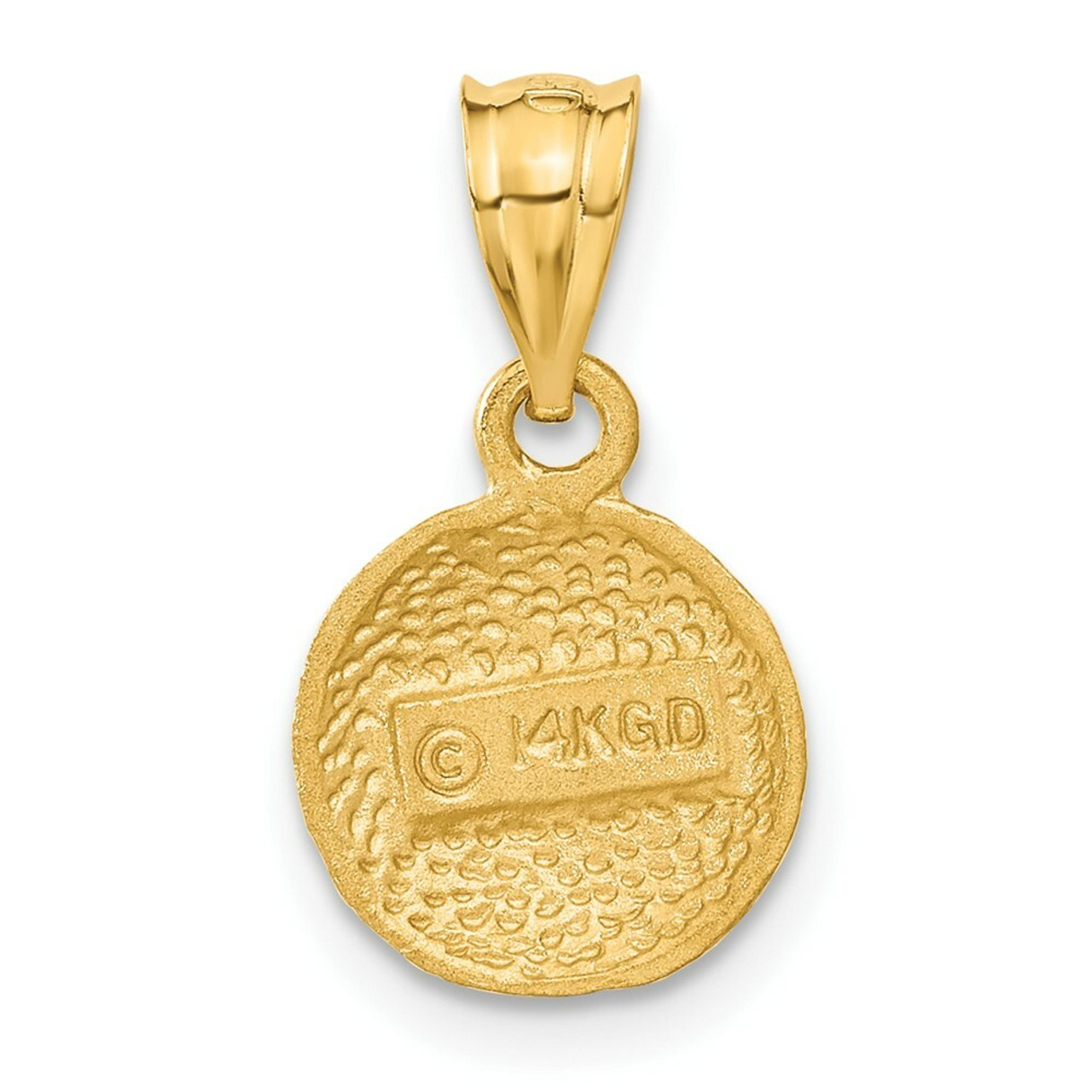 14K Yellow Gold Basketball Charm - (A83-775)