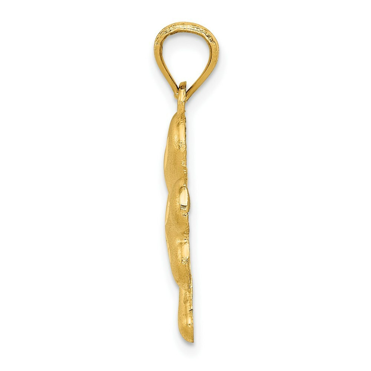 14K Yellow Gold Shamrock Charm - (A82-934)