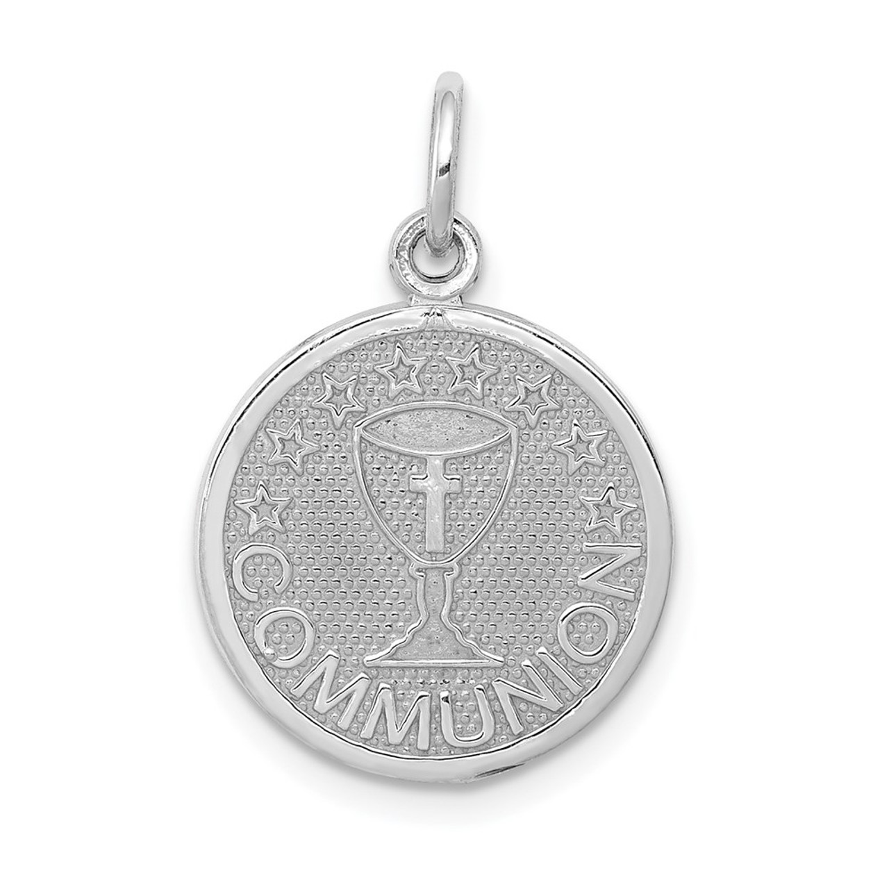 14K White Gold Communion Charm - (A84-279)