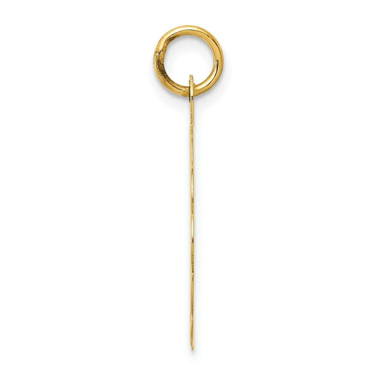 14K Yellow Gold 25th Anniversary Disc Charm - (A98-581)