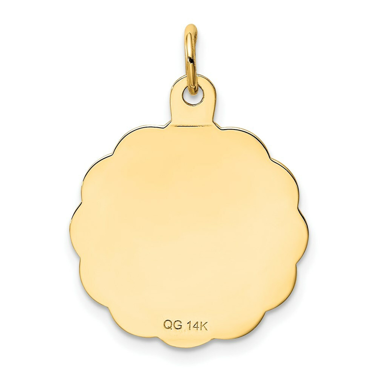 14K Yellow Gold 25th Anniversary Disc Charm - (A98-581)