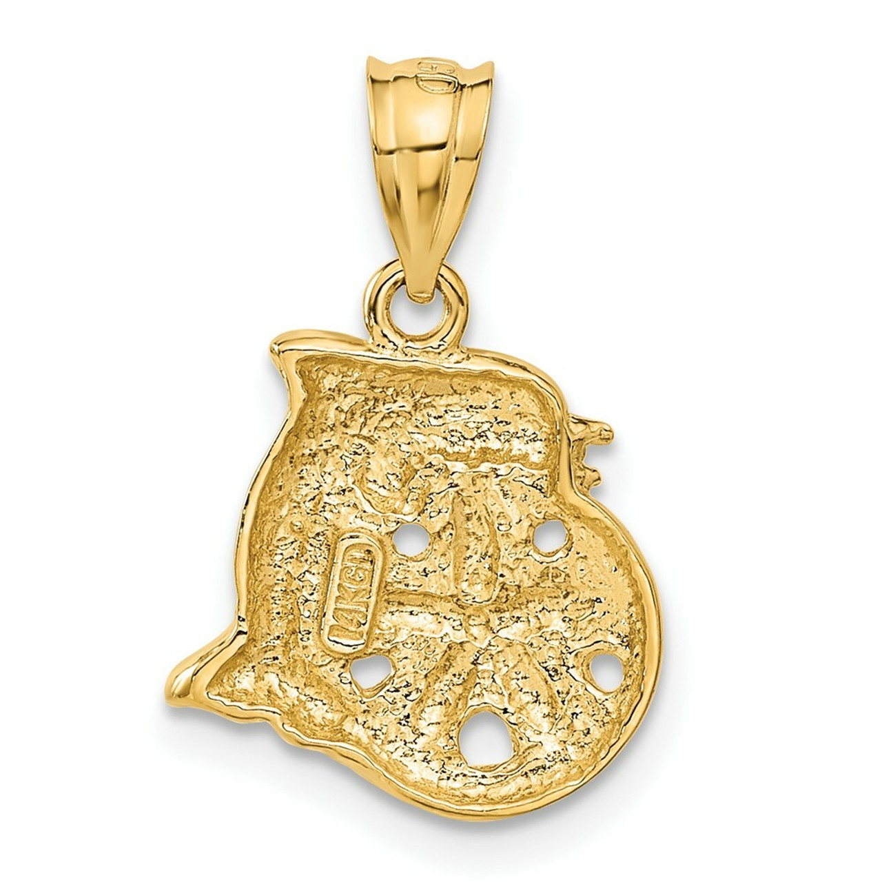 14K Yellow Gold Dolphin & Sanddollar Charm - (A83-525)